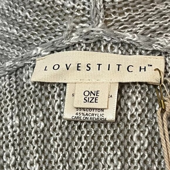 Lovestitch Wrap Cardigan NWT - One Size - Picture 5 of 6